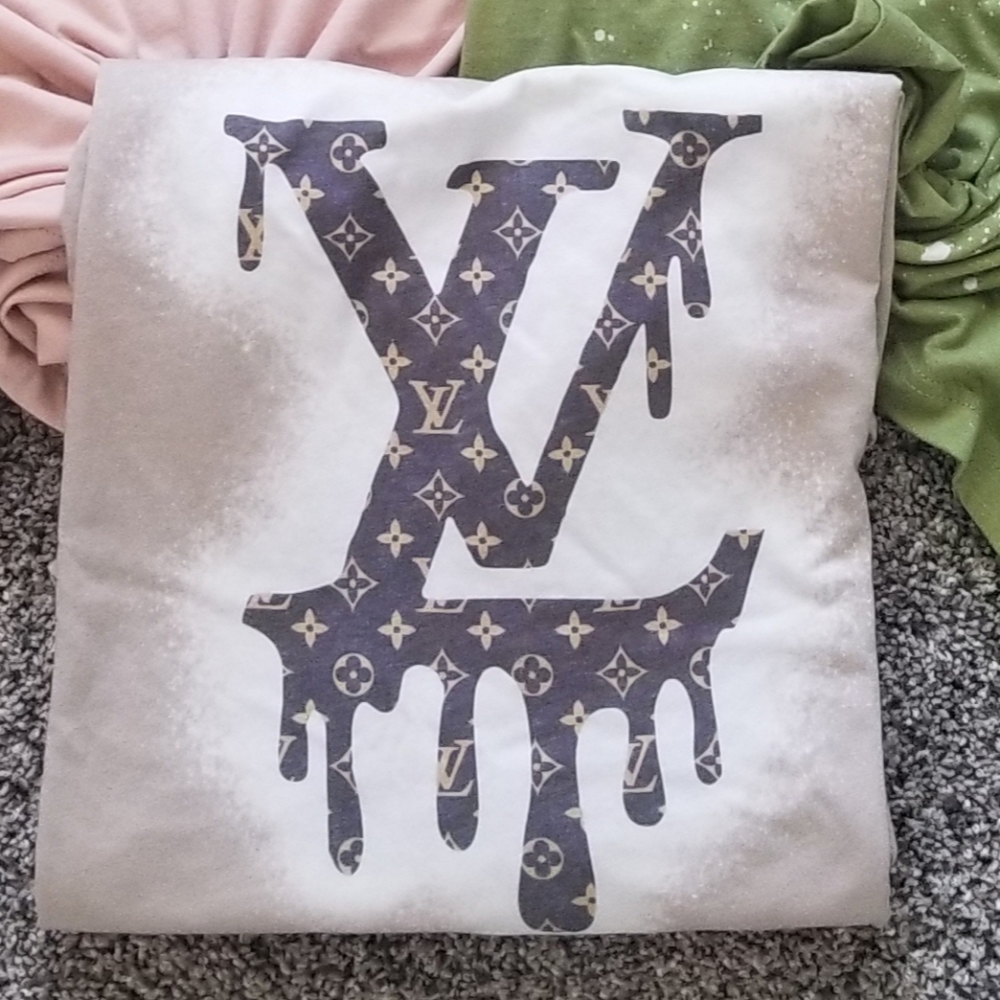 Lv Drip bleached tee